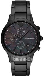 Emporio Armani Renato Czarny/Stal Ø43 mm AR11275