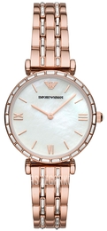 Emporio Armani Gianni T-Bar Wielokolorowy/Stal w kolorze różowego złota Ø32 mm AR11294