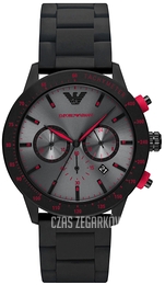 Emporio Armani Mario Szary/Guma Ø43 mm AR11392