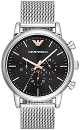 Emporio Armani Luigi Czarny/Stal Ø46 mm AR11429