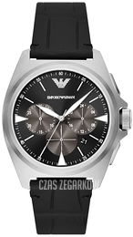 Emporio Armani Nicola Czarny/Skóra Ø41 mm AR11430