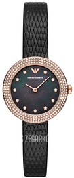 Emporio Armani Rosa Czarny/Skóra Ø30 mm AR11433