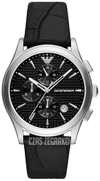 Emporio Armani Paolo Czarny/Skóra Ø42 mm AR11530