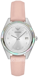 Emporio Armani Leo Srebrny/Skóra Ø36 mm AR11547