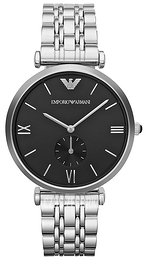 Emporio Armani Dress Czarny/Stal Ø40 mm AR1676