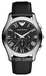 Emporio Armani Dress Czarny/Skóra Ø44.5 mm AR1700