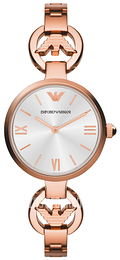 Emporio Armani Classic Srebrny/Stal w kolorze różowego złota Ø28 mm AR1773
