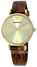 Emporio Armani Classic Szampański/Skóra Ø32 mm AR1883