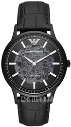 Emporio Armani Renato Czarny/Skóra Ø43 mm AR60042