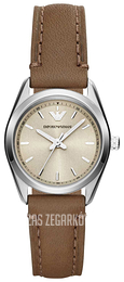 Emporio Armani Tazio Kremowy/Skóra Ø26 mm AR6027