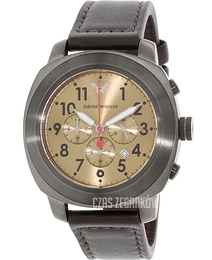 Emporio Armani Sportivo Beżowy/Skóra Ø46 mm AR6055