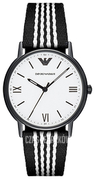 Emporio Armani Dress Biały/Tkanina Ø41 mm AR80004