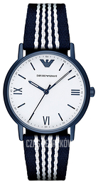 Emporio Armani Dress Biały/Tkanina Ø41 mm AR80005