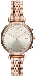 Emporio Armani Connected Srebrny/Stal w kolorze różowego złota Ø34 mm ART3026