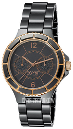 Esprit Collection Czarny/Czeramiczna Ø39 mm EL101332F04