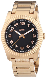 Esprit Dress Czarny/Stal w kolorze różowego złota Ø36 mm ES103582006