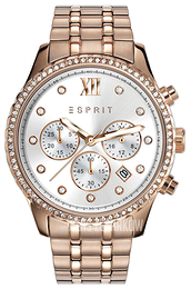 Esprit Sport Srebrny/Stal w kolorze różowego złota Ø40 mm ES108732002