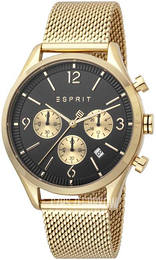 Esprit Czarny/Stal w odcieniu złota Ø42 mm ES1G210M0075