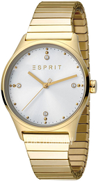Esprit Biały/Stal w odcieniu złota Ø34 mm ES1L032E0075