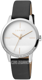 Esprit Srebrny/Skóra Ø34 mm ES1L106L0025
