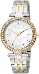 Esprit Fine Biały/Stal w odcieniu złota Ø34 mm ES1L153M2055