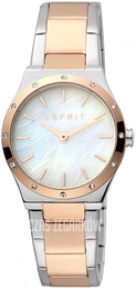 Esprit Kristin Biały/Stal w kolorze różowego złota Ø30 mm ES1L191M1045