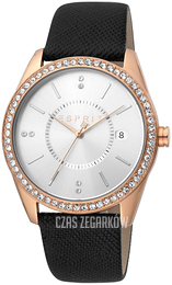 Esprit Srebrny/Skóra Ø38 mm ES1L196L0035
