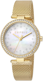 Esprit Biały/Stal w odcieniu złota Ø34 mm ES1L199M1035