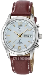 ETT Eco Tech Time Gobi Szary/Skóra Ø40 mm EGS-11248-12L