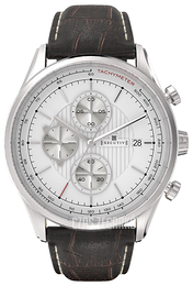 Executive Tie Pin Biały/Skóra Ø42 mm EX-1003-04