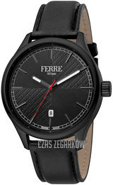 Ferrè Milano Federico Czarny/Skóra Ø42 mm FM1G143L0041