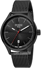 Ferrè Milano Federico Czarny/Stal Ø42 mm FM1G143M0081