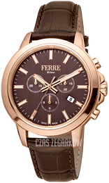 Ferrè Milano John Brązowy/Skóra Ø44 mm FM1G153L0031