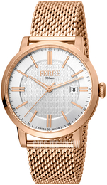 Ferrè Milano Raffaele Srebrny/Stal w kolorze różowego złota Ø41 mm FM1G156M0061