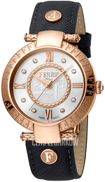 Ferrè Milano Srebrny/Stal w kolorze różowego złota Ø36 mm FM1L104L0031