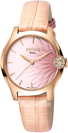 Ferrè Milano Collezione Fiore Różowy/Skóra Ø34 mm FM1L121L0021