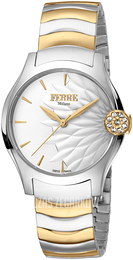 Ferrè Milano Collezione Fiore Srebrny/Stal w odcieniu złota Ø34 mm FM1L121M0091