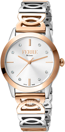 Ferrè Milano Srebrny/Stal w kolorze różowego złota Ø31 mm FM1L126M0271
