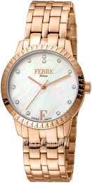 Ferrè Milano Marianna Biały/Stal w kolorze różowego złota Ø32 mm FM1L128M0251