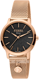 Ferrè Milano Donna Sara Ciemnoszary/Stal w kolorze różowego złota Ø32 mm FM1L152M0091