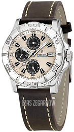 Festina Multifunction Beżowy/Skóra Ø40 mm F16243/2