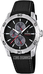 Festina Czarny/Skóra Ø44 mm F16607-8