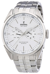 Festina Biały/Stal Ø43 mm F16630-1