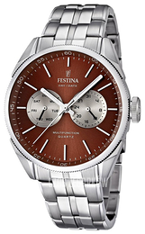 Festina Brązowy/Stal Ø43 mm F16630-6