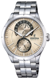 Festina Beżowy/Stal Ø46 mm F16632-9