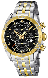 Festina Sport Czarny/Stal w odcieniu złota Ø44 mm F16655-5