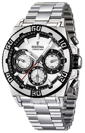 Festina Biały/Stal Ø44 mm F16658-1