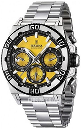Festina Chrono Bike Żółty/Stal Ø45 mm F16658-7