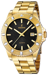 Festina Czarny/Stal w odcieniu złota Ø40 mm F16686-5