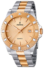 Festina Różowe złoto/Stal w kolorze różowego złota Ø40 mm F16687-2